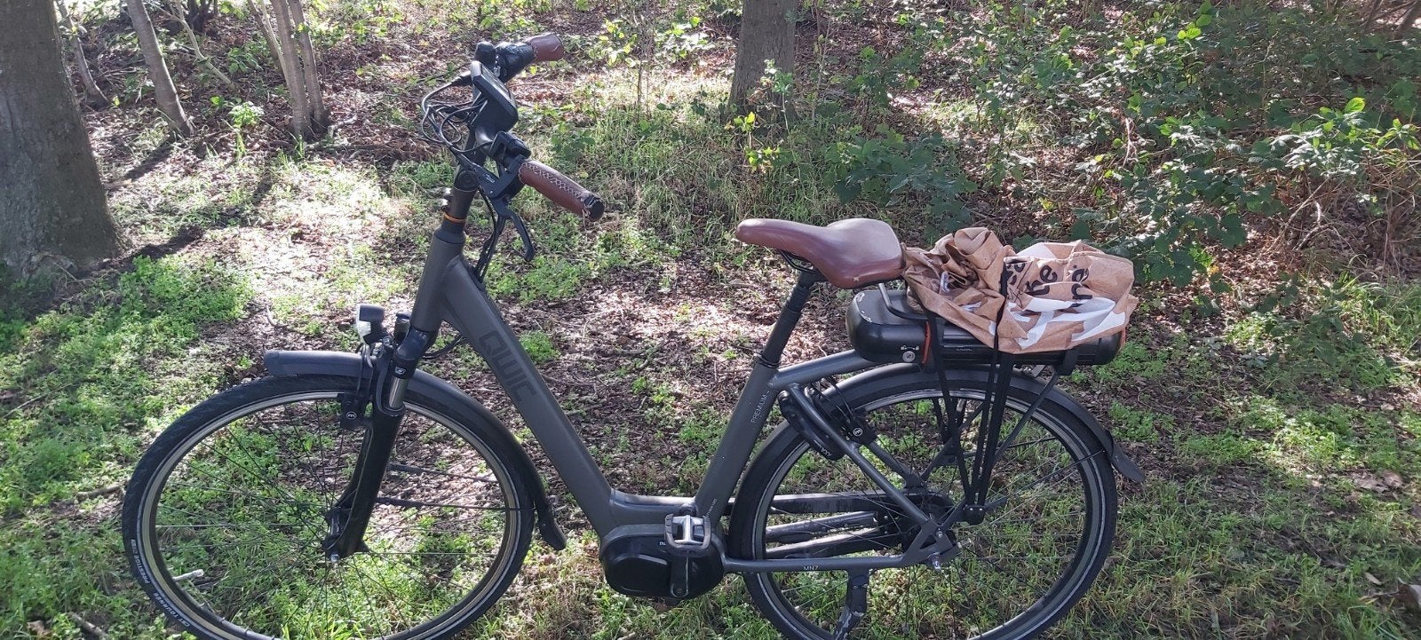 qwic elektrische fiets middenmotor tot 30km per uur, Ophalen, Gebruikt
