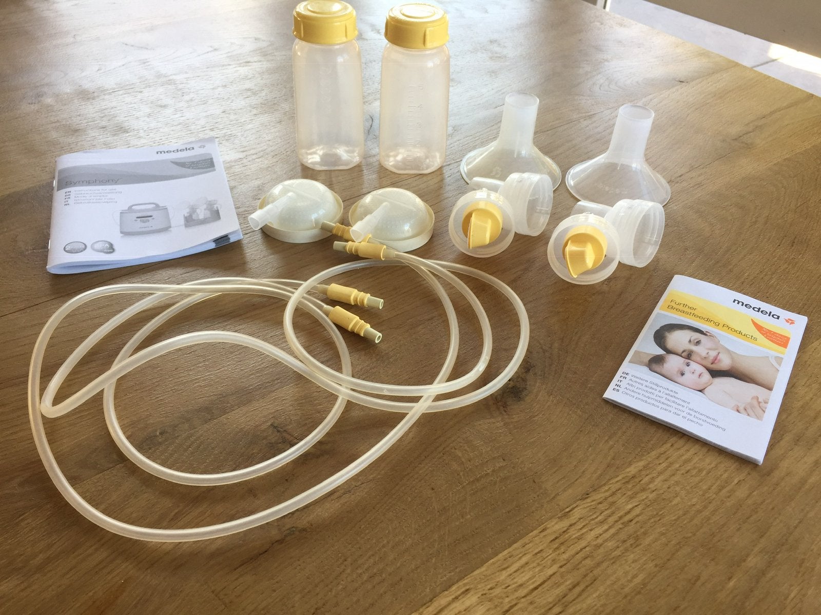 Medela sympony dubbele afkolfset, Medela, Borstkolf, Ophalen of Verzenden, Gebruikt