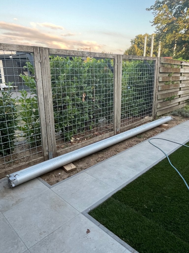 Zonnescherm Lewens, Tuin en Terras, Zonneschermen, Ophalen, Gebruikt, 450 cm of meer, Elektrisch