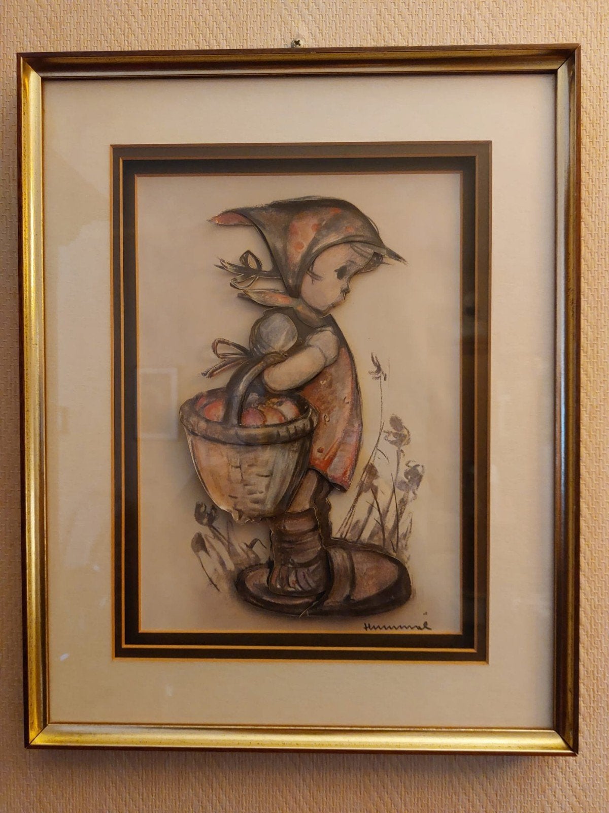 Hummel tekening 3- Dimensonaal meisje, Ophalen of Verzenden