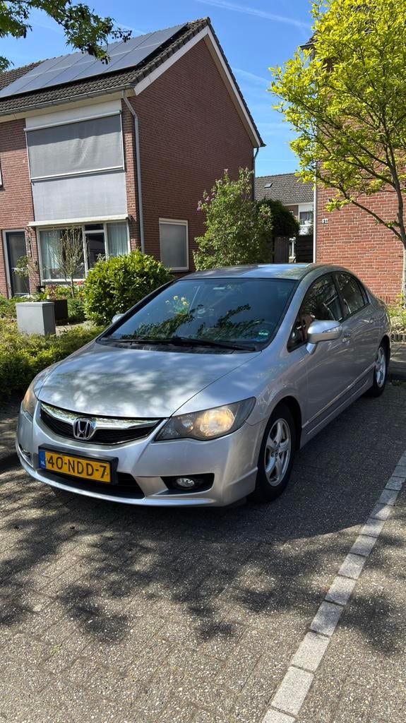 Honda Civic 1.3 Vtec Hybrid 4DR C-tr. 2008 Grijs, Auto's, 22 km/l, Sedan, 1339 cc, Te koop