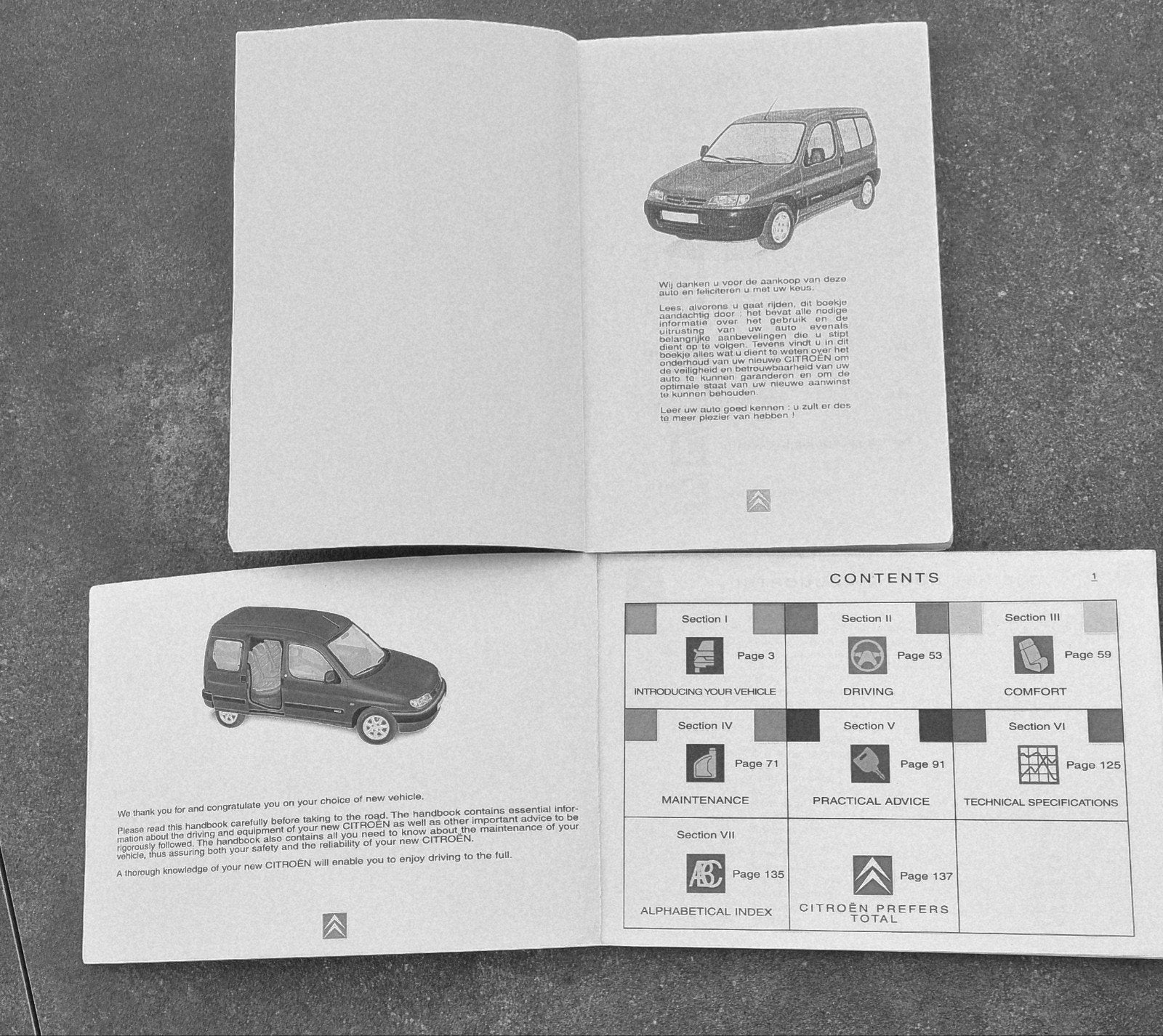 Citroën Berlingo instruktieboekje, Auto diversen, Handleidingen en Instructieboekjes, Ophalen of Verzenden