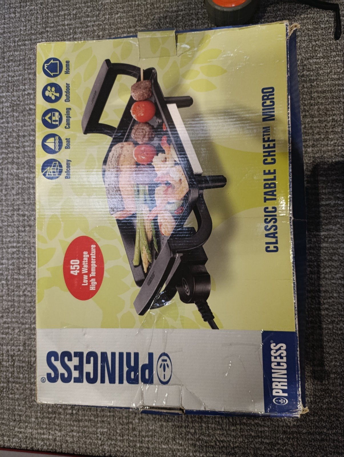 Grill plaatje, Witgoed en Apparatuur, Ophalen, Zo goed als nieuw, Tafelgrill