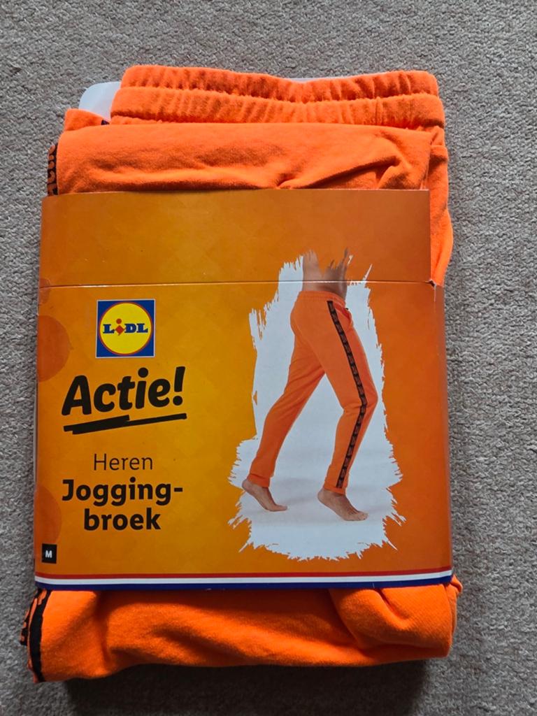 Lidl oranje broek mt m, Lidl, Ophalen of Verzenden