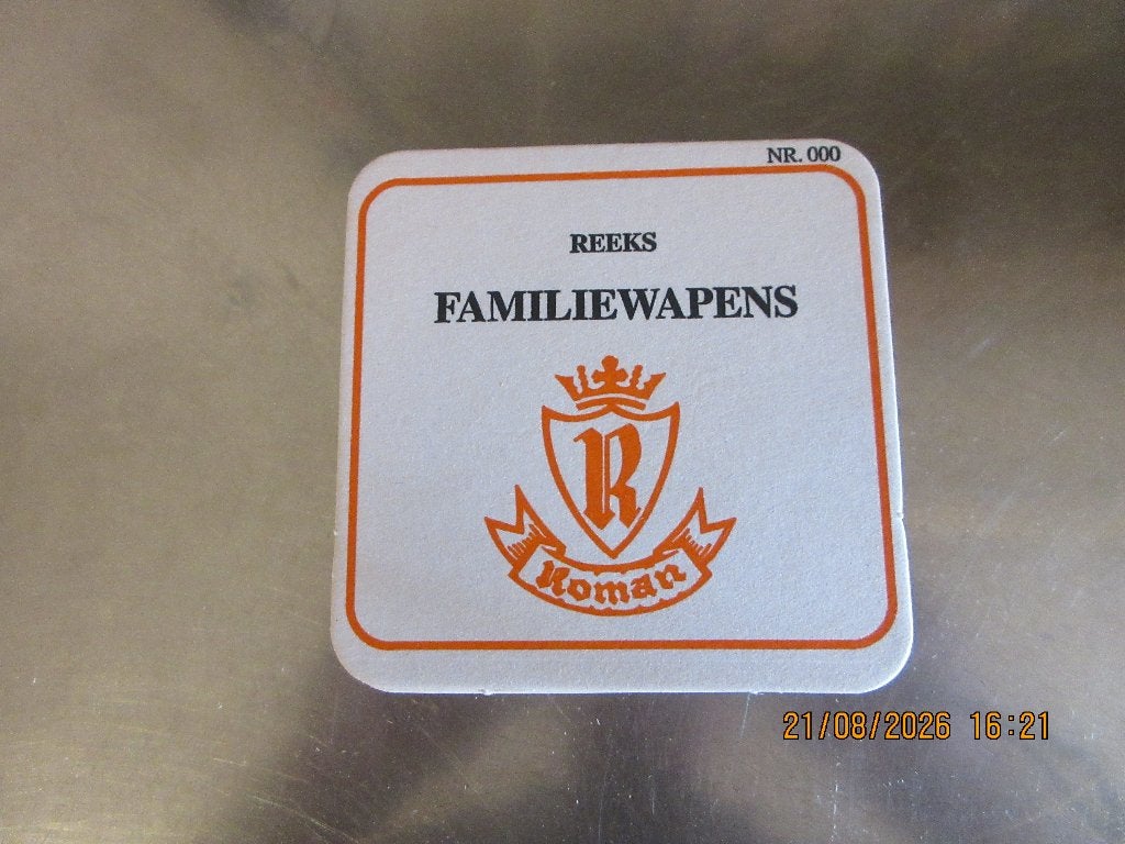 Bierviltjes reeks familie wapens., Ophalen, Zo goed als nieuw, Viltje(s), Overige merken