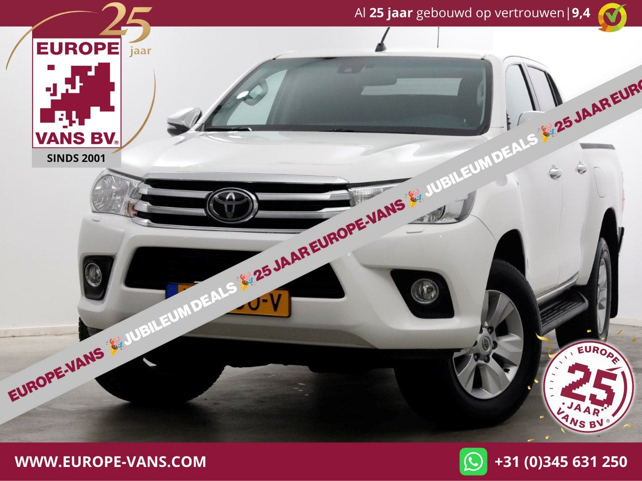 Toyota Hilux 2.4 D-4D-F 150pk E6 4WD 4x4 Double Cab Automaat, Automaat, Gebruikt, Euro 6, 4 cilinders
