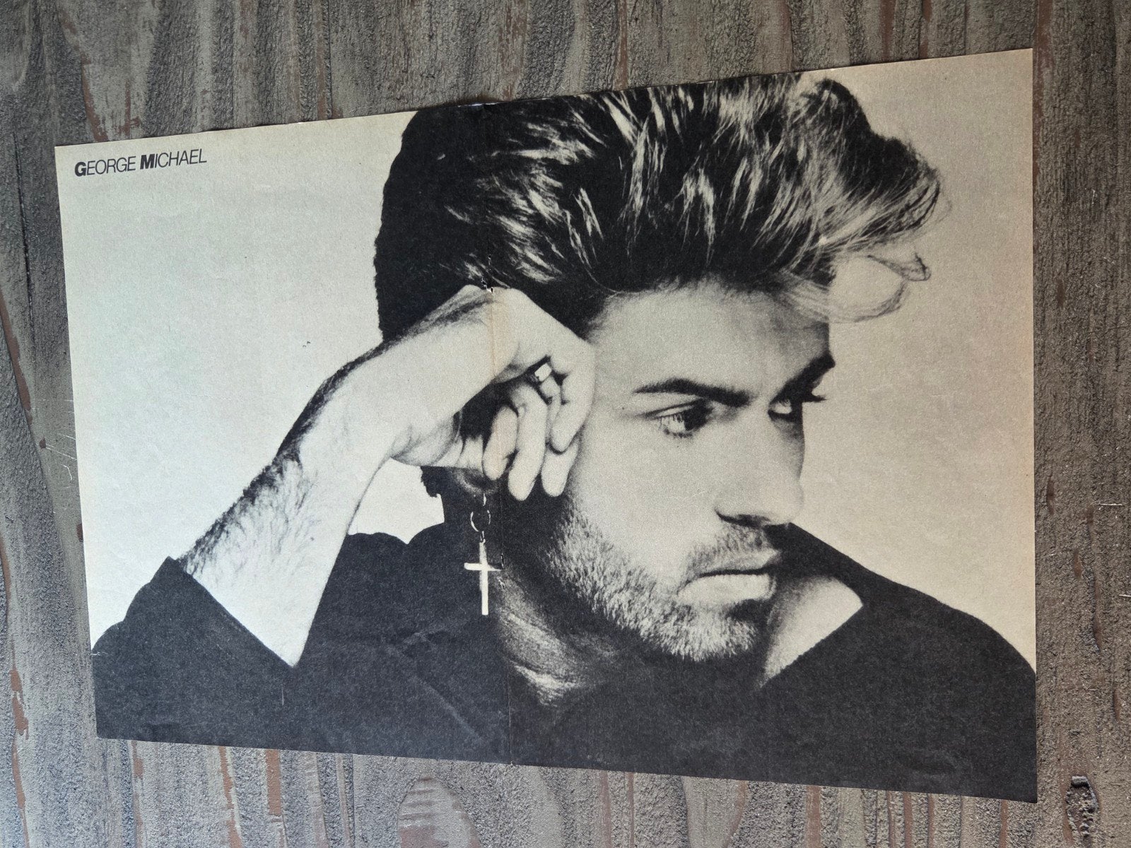 2 George Michael Posters - Jaren '80, Rechthoekig Staand, Ophalen of Verzenden, Zo goed als nieuw, A1 t/m A3