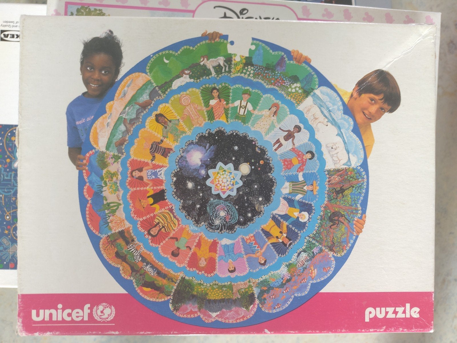 UNICEF Legpuzzel Wereldkinderen, Hobby en Vrije tijd, Ophalen, Minder dan 500 stukjes, Gebruikt, Legpuzzel