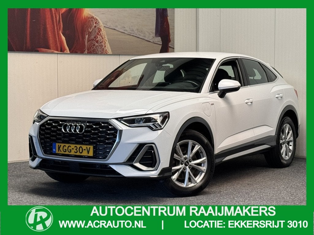 Audi Q3 Sportback 45 TFSI E S EDITION NAVIGATIE CRUISE CONTR, Gebruikt, Zwart, Leder en Stof, Wit