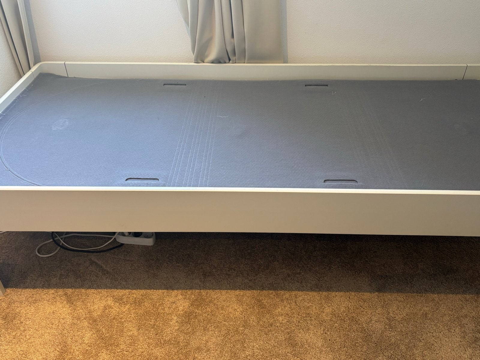 Auping Auronde eenpersoonsbed wit 200x90cm verstelbaar, Ophalen, 90 cm, Eenpersoons, Wit
