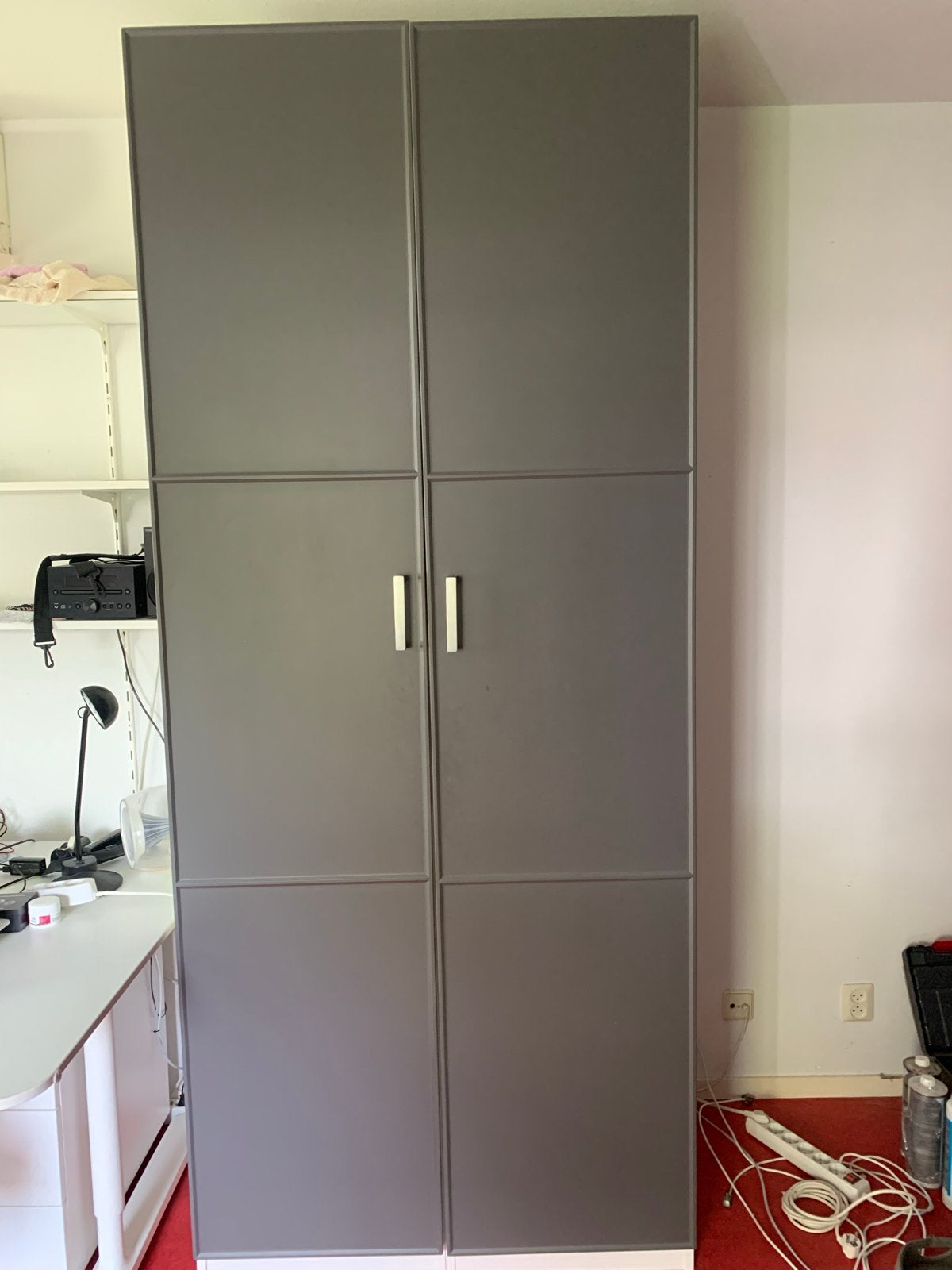 Ikea pax kast met grijze deur, Huis en Inrichting, Ophalen, Gebruikt, 200 cm of meer, 50 tot 100 cm
