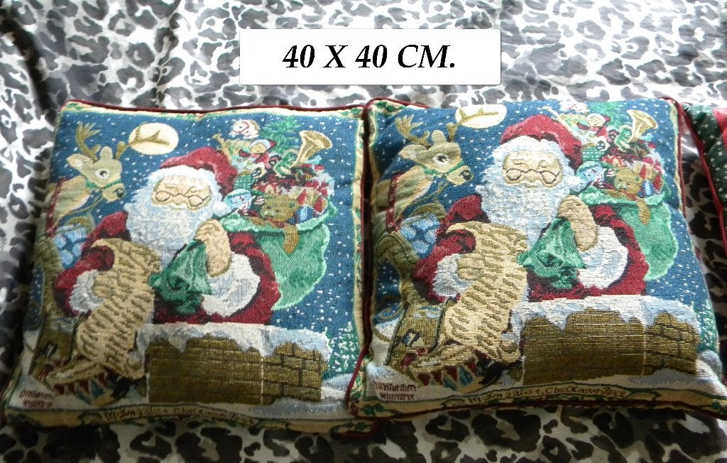 KUSSEN KERST 4 STUKS, KERSTKUSSEN, Diversen, Ophalen of Verzenden, Zo goed als nieuw