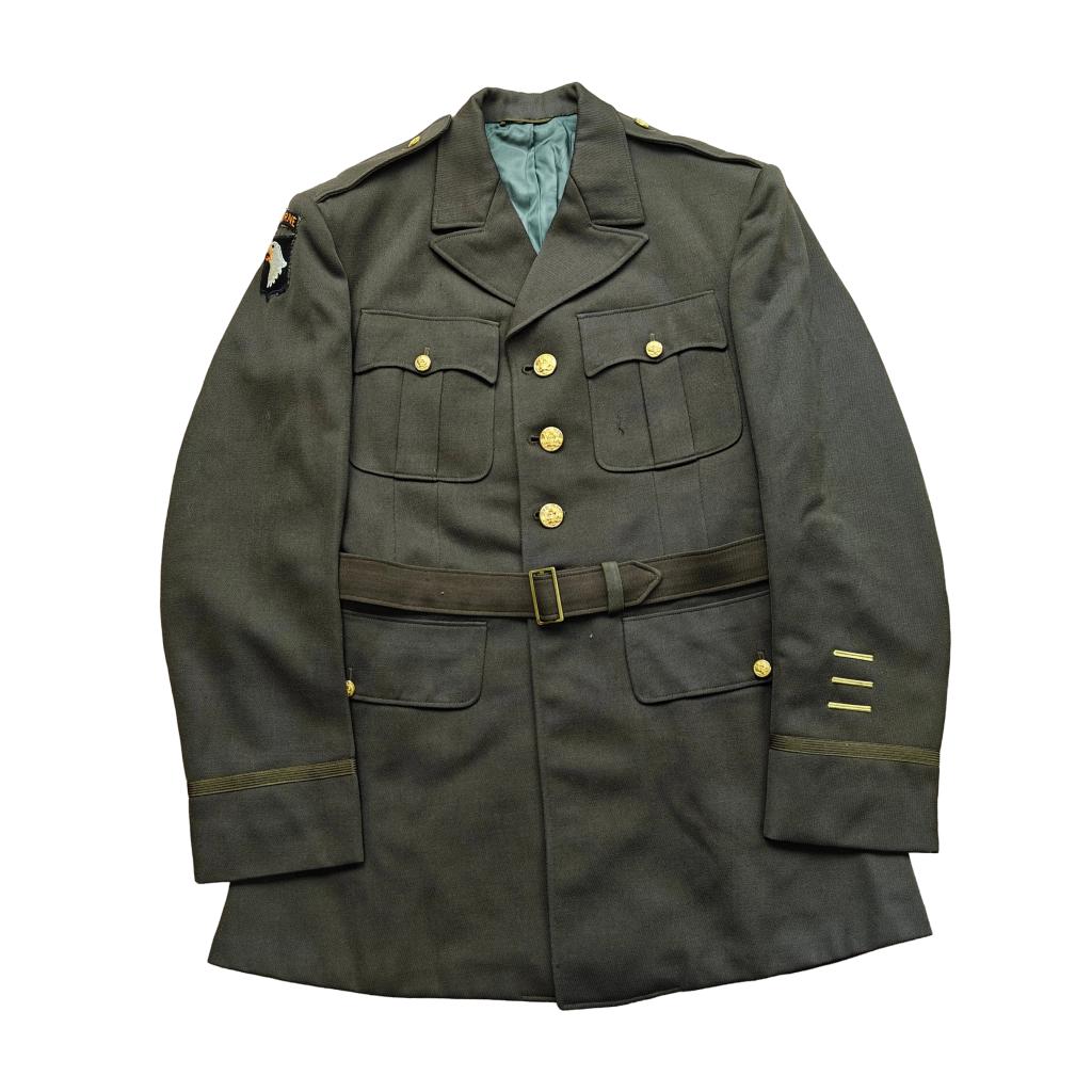 WWII US Officers Class A Jacket 101st Airborne Division, Ophalen of Verzenden, Amerika, Embleem of Badge