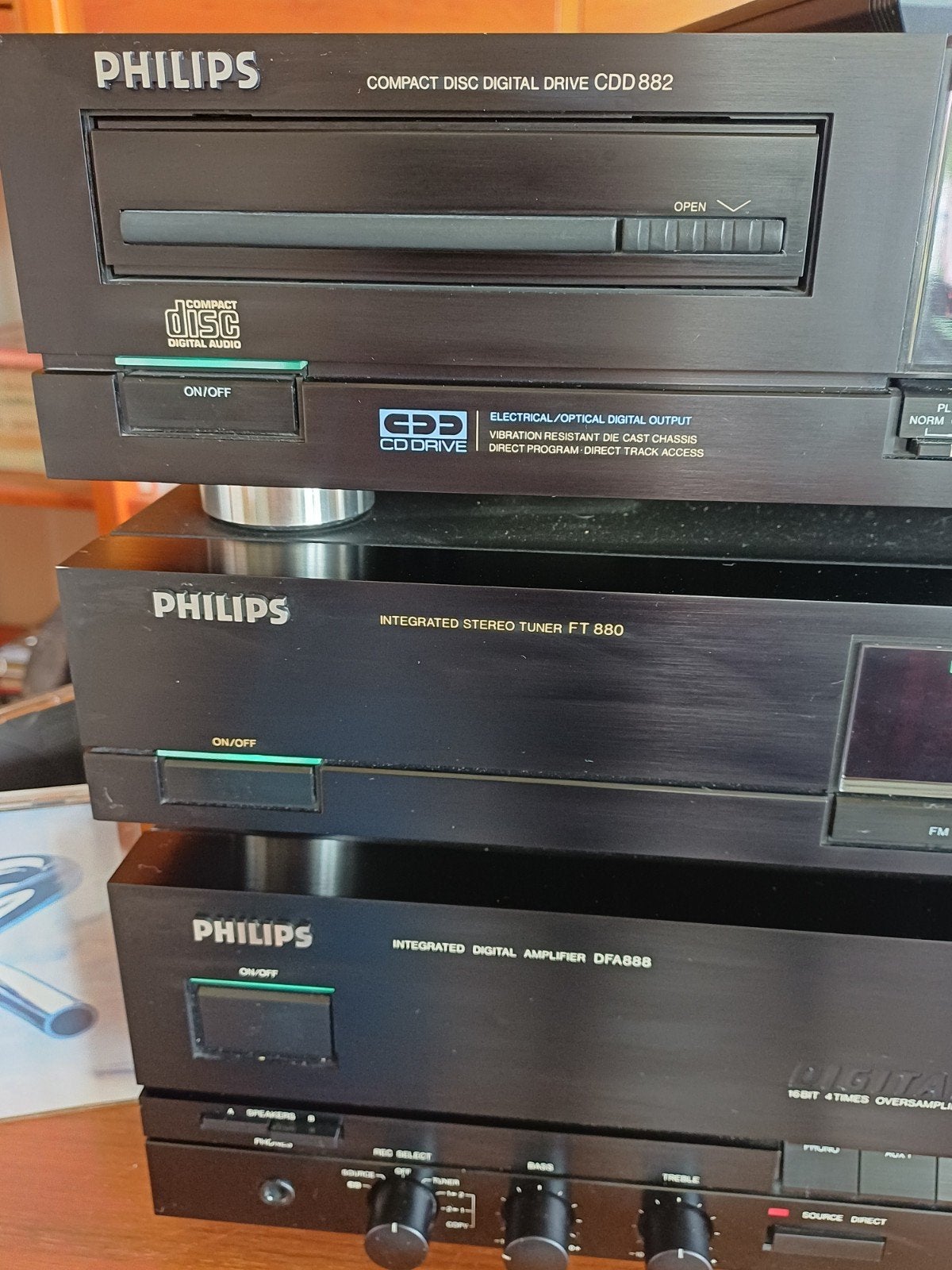 Philips High-end audioset: CDD882, FT880, DFA888, Ophalen, Philips, Gebruikt, Losse componenten