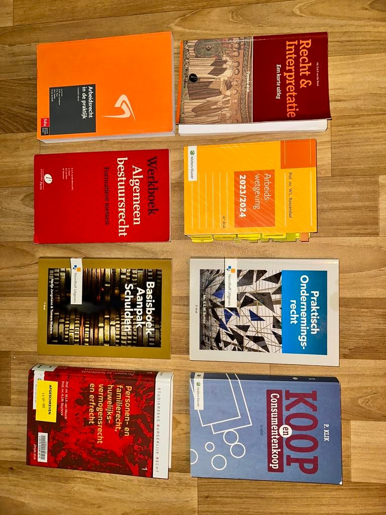 Studieboeken HBO-Rechten  – diverse titels, Boeken, Ophalen of Verzenden, Gamma, Gelezen, HBO