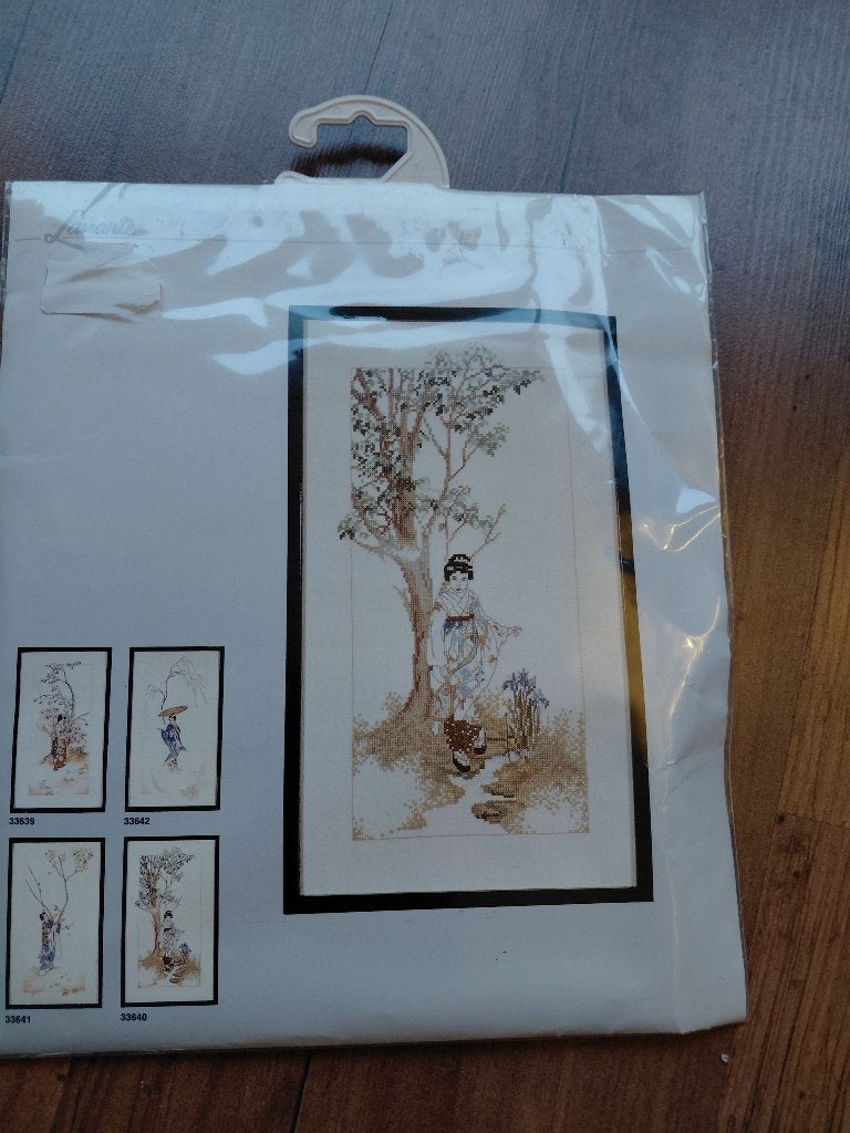 Lanarte borduurpakket nr.33640 geisha, Ophalen of Verzenden, Nieuw, Handborduren, Borduurpakket