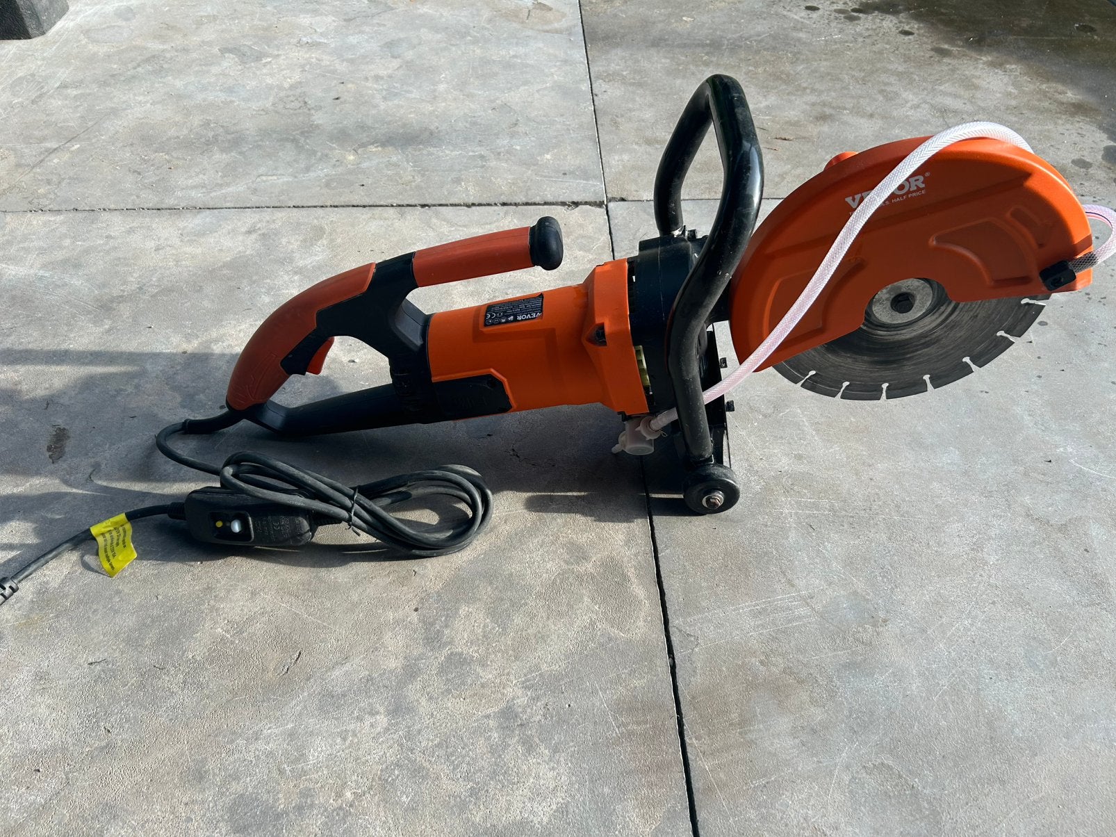 Vevor diamantzaag, betonzaag, slijpmachine, Ophalen, Zo goed als nieuw, 1000 watt of meer, Haakse handslijpmachine