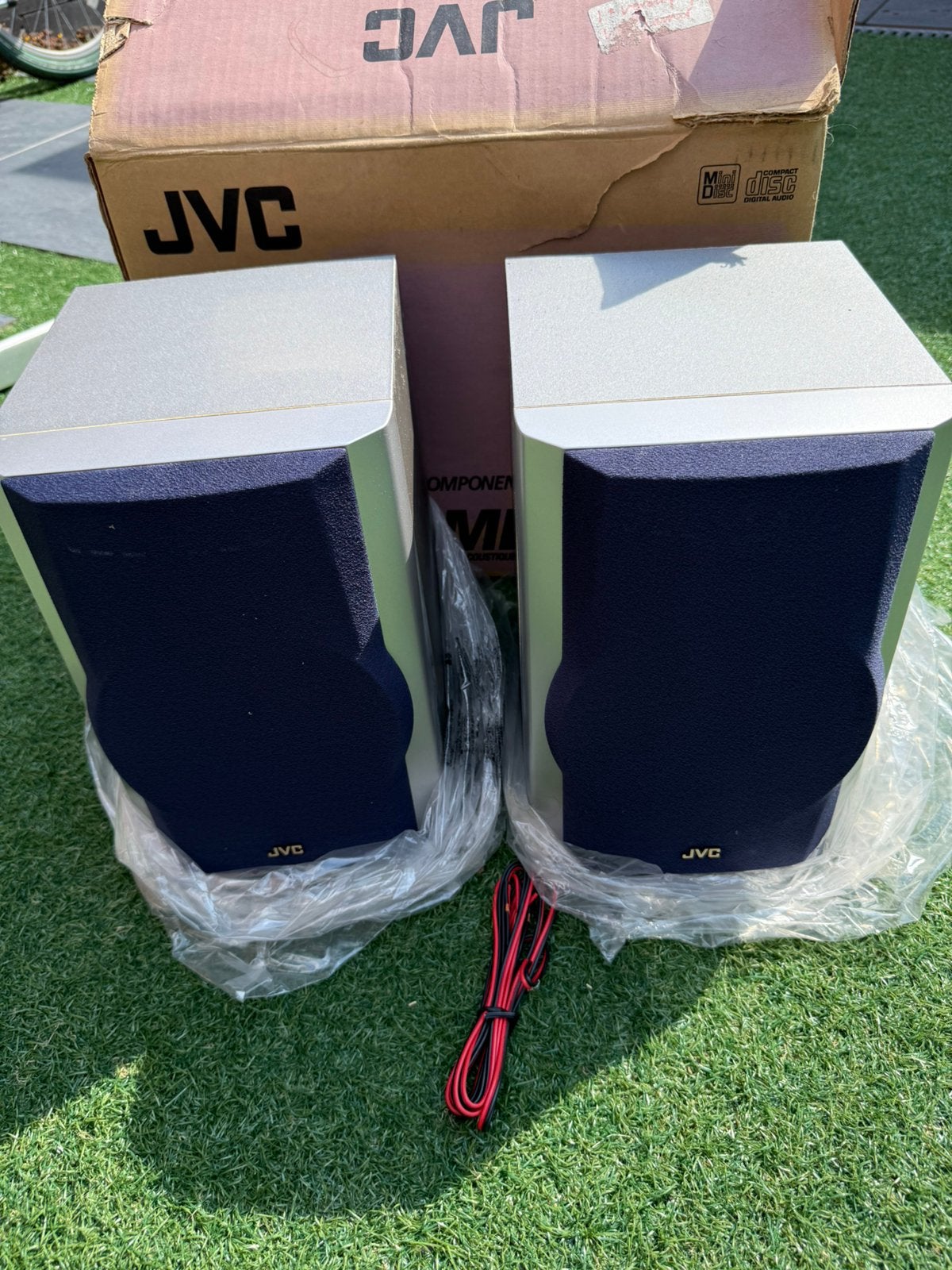 JVC SP-MD70 speakers – set van 2 – met originele doos!, Ophalen, JVC, Overige typen, Zo goed als nieuw