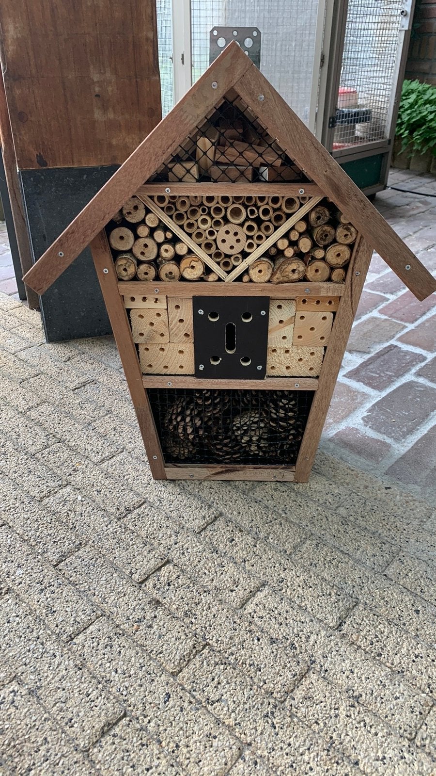 Insectenhotel XL hoog53/br 45/diep 15 cm, Ophalen, Zo goed als nieuw