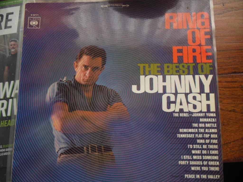 lp ring of fire the best of johnny cash vinyl record country, Cd's en Dvd's, Vinyl | Rock, Gebruikt, 7 inch, Ophalen of Verzenden