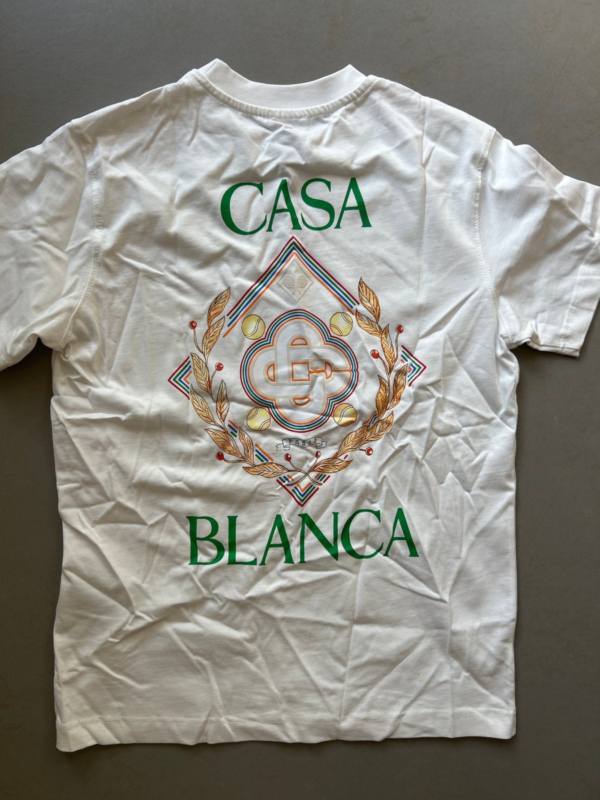 Casablanca T-shirt met logo - Maat S, Kleding | Heren, T-shirts, Ophalen of Verzenden, Nieuw, Maat 46 (S) of kleiner, Wit