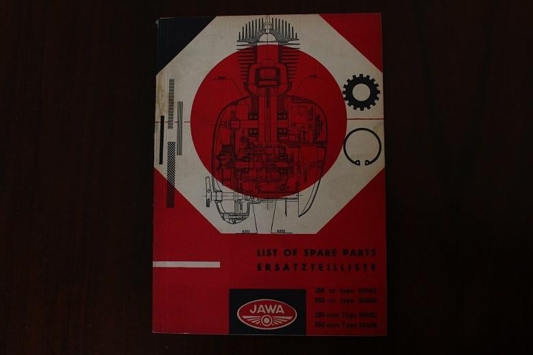 Jawa 250cc 350cc 1963 motorcycle parts list typ 559 354, Motoren, Ophalen of Verzenden, Overige merken