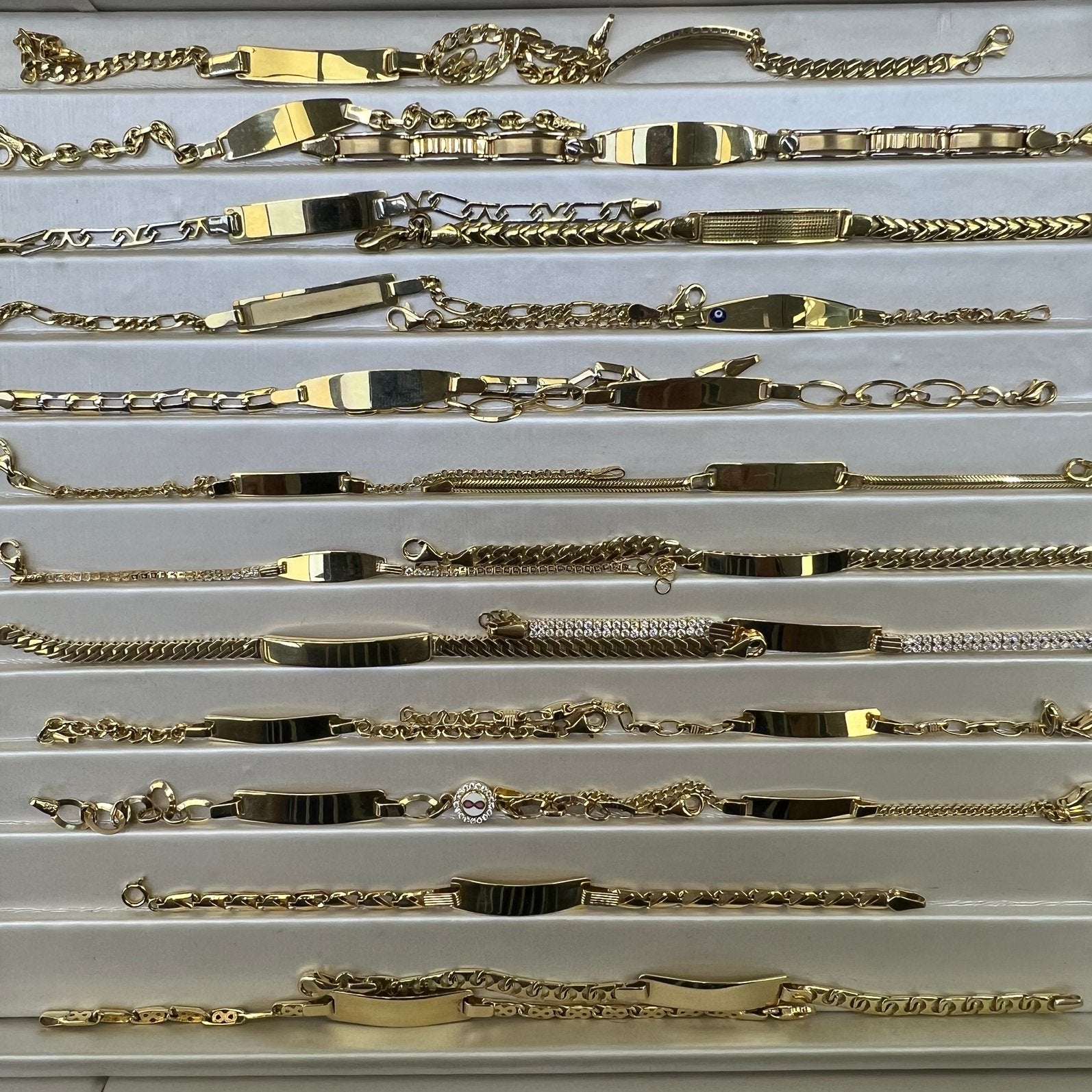 14k gouden baby armbanden 14 karaat goud, Ophalen of Verzenden, Zo goed als nieuw, Goud