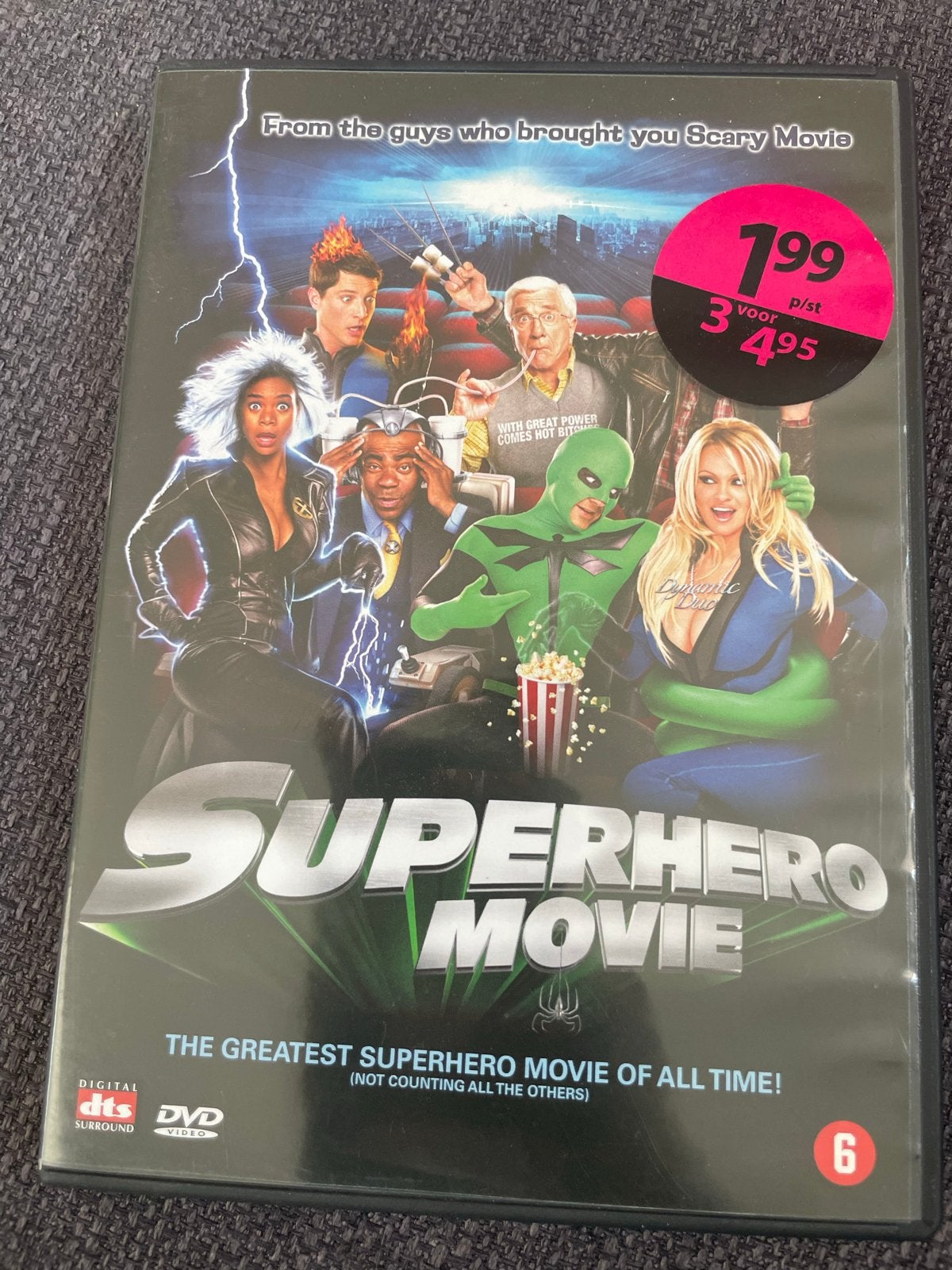 Superhero Movie DVD - Actiekomedie met Leslie Nielsen, Nederlands, Ophalen of Verzenden, Vanaf 6 jaar, Actiekomedie
