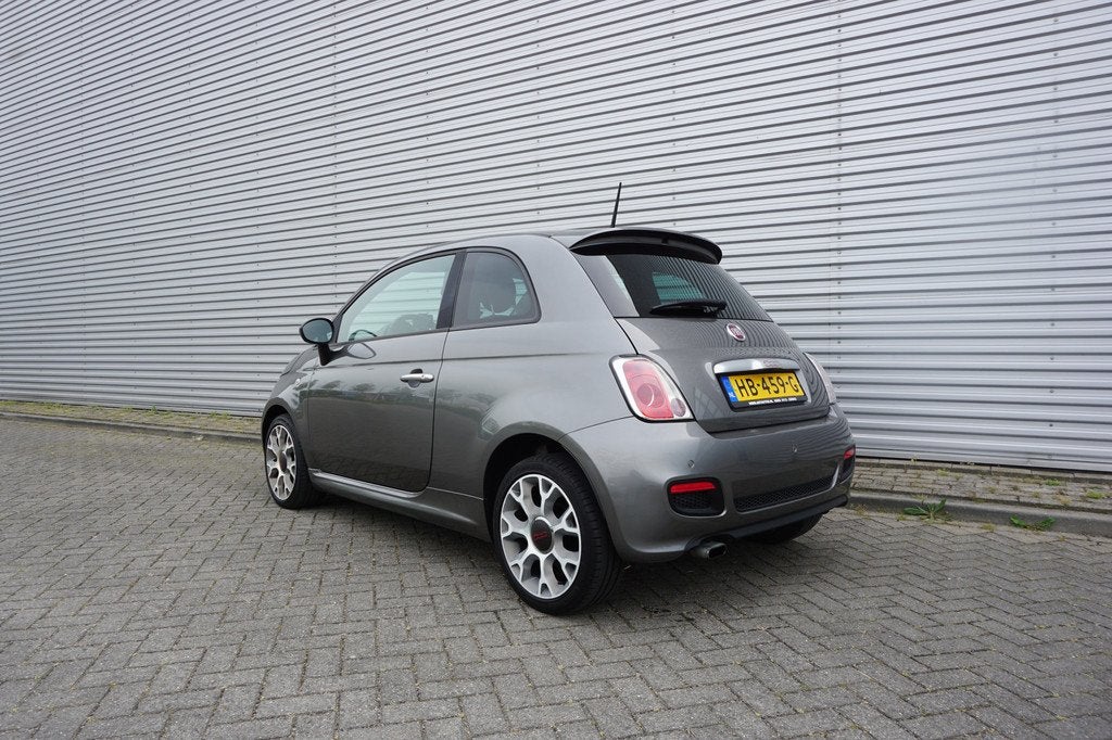 Fiat 500 0.9 TwinAir Turbo 500S Climate / Navi / Elektr. ram, Voorwielaandrijving, Gebruikt, Leder en Stof, 905 kg