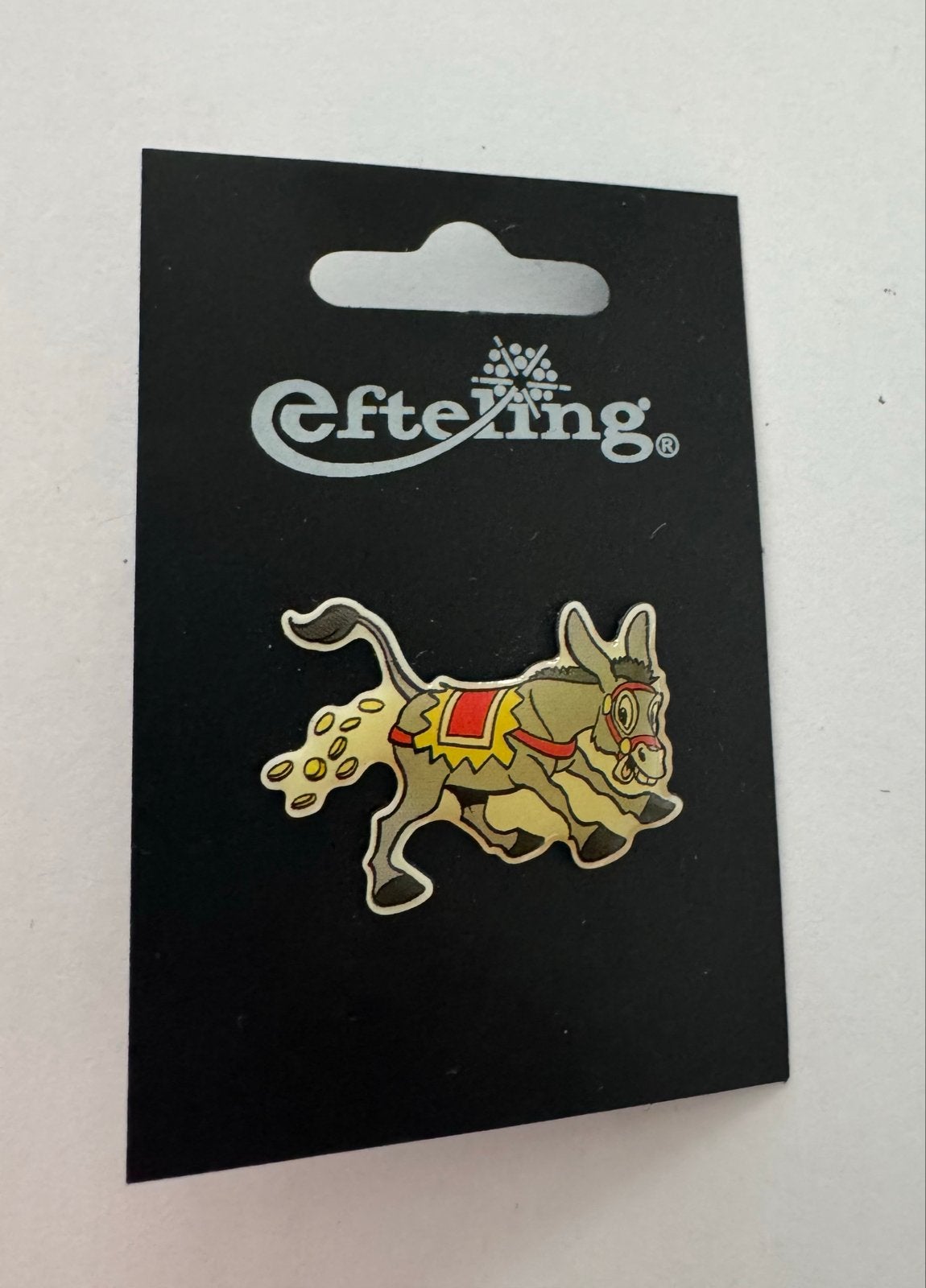 Efteling Ezeltje Strek Je Pin - Nieuw, Verzamelen, Ophalen of Verzenden, Nieuw, Button of Speldje