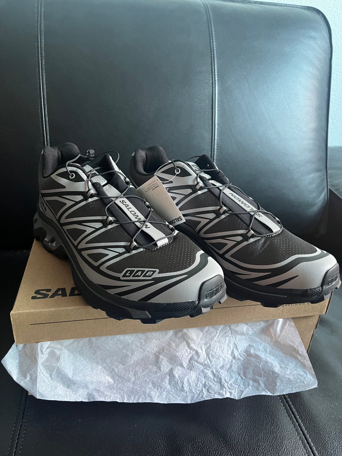 Salomon Grijze Sneakers XT6 - Maat 45 1/3 - Nieuw, Overige kleuren, Verzenden, Nieuw, Sneakers of Gympen