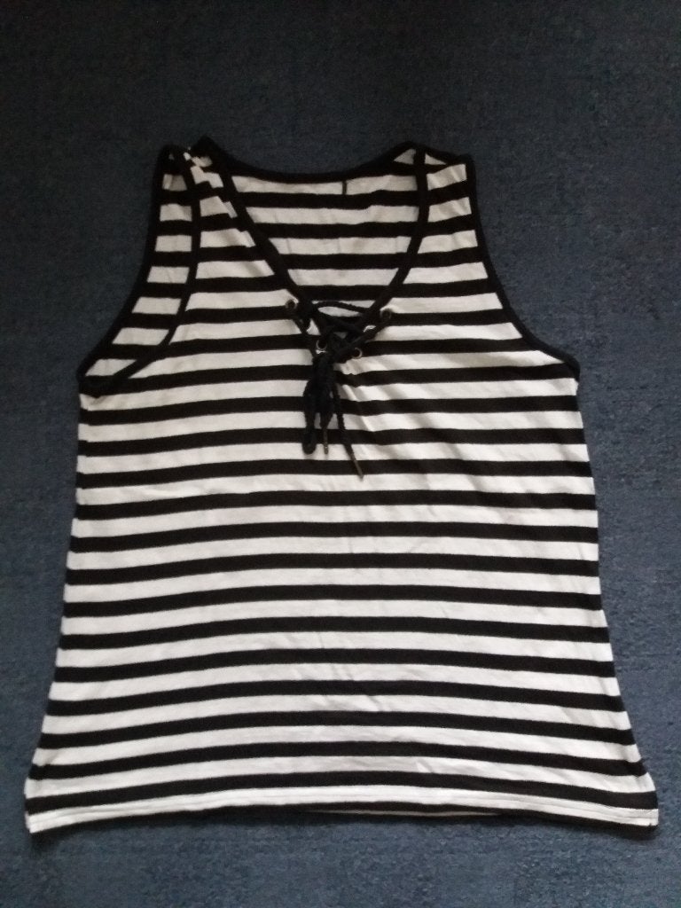 Een zwart met wit gestreept T-Shirt hemd., Kleding | Dames, Maat 38/40 (M), Zwart, ?, Ophalen of Verzenden