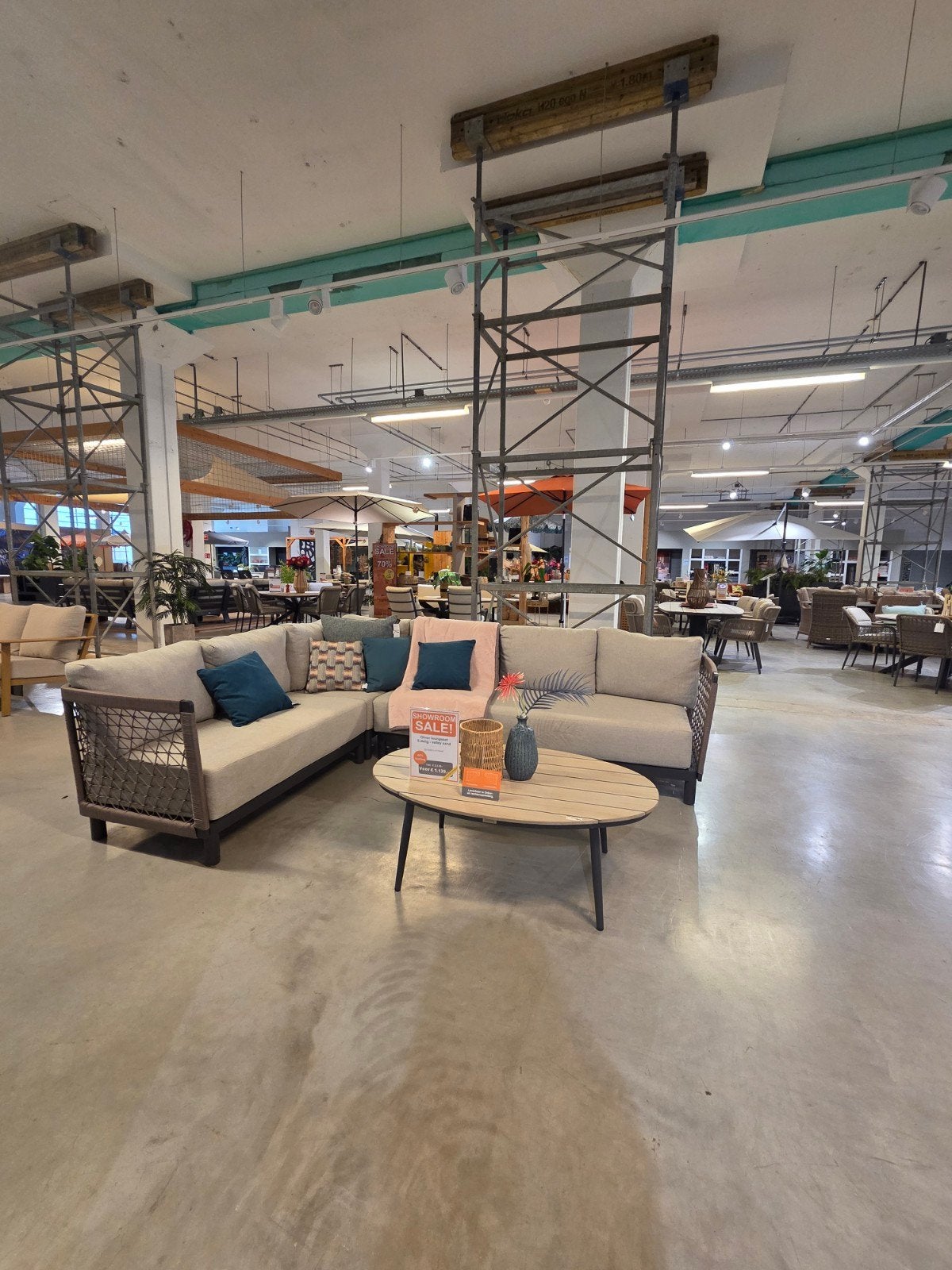 Oliver Loungeset met Vironwood Loungetafel, Ophalen, 5 zitplaatsen, Bank, Aluminium