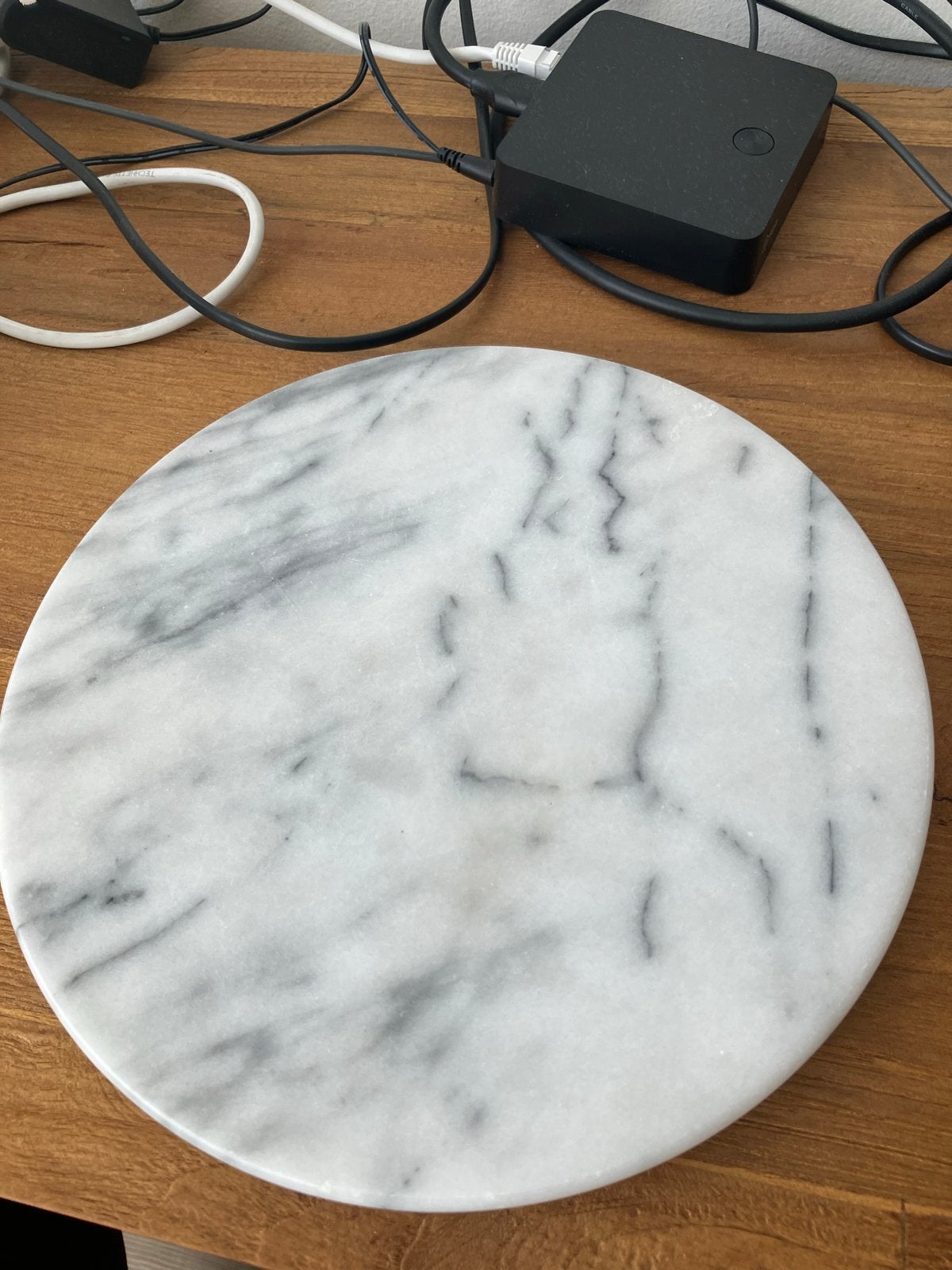 Marmeren Draaiplateau - Elegant en Functioneel, Ophalen, Gebruikt, Modern, Wit