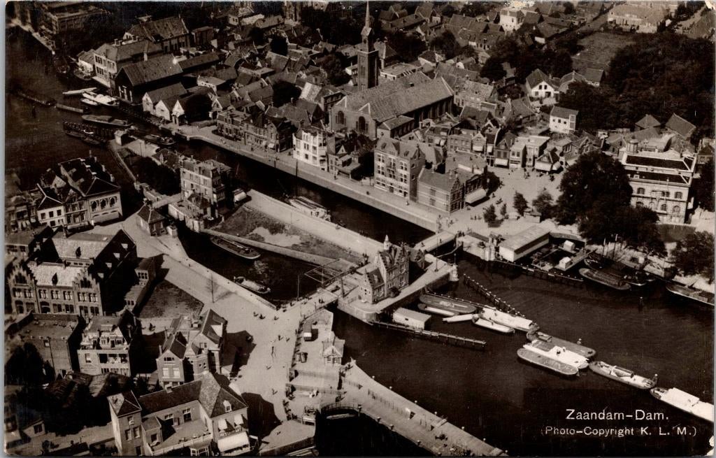 Zaandam - Dam (1940), Ophalen of Verzenden, 1920 tot 1940, Gelopen, Noord-Holland