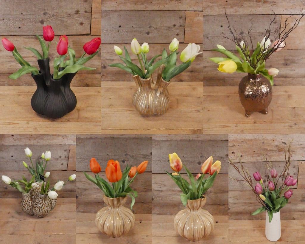 Kunst tulpen / tulpen vazen van Countryfield, Ophalen of Verzenden, Nieuw, Binnen