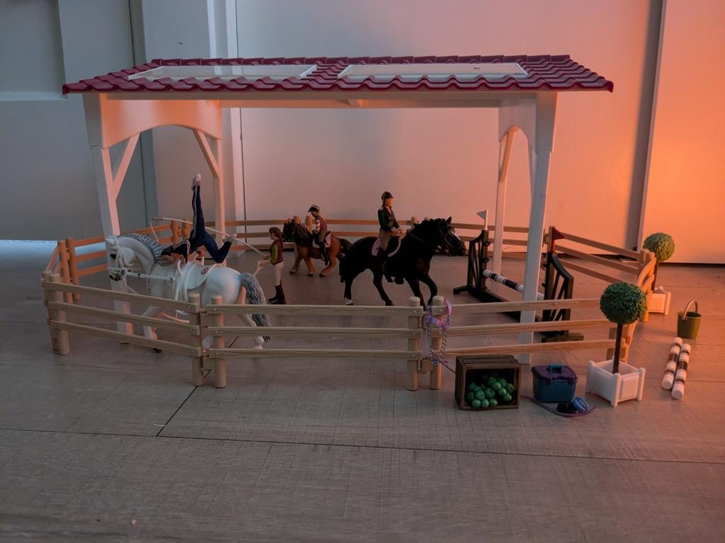 Schleich rijbak, Ophalen of Verzenden, Zo goed als nieuw