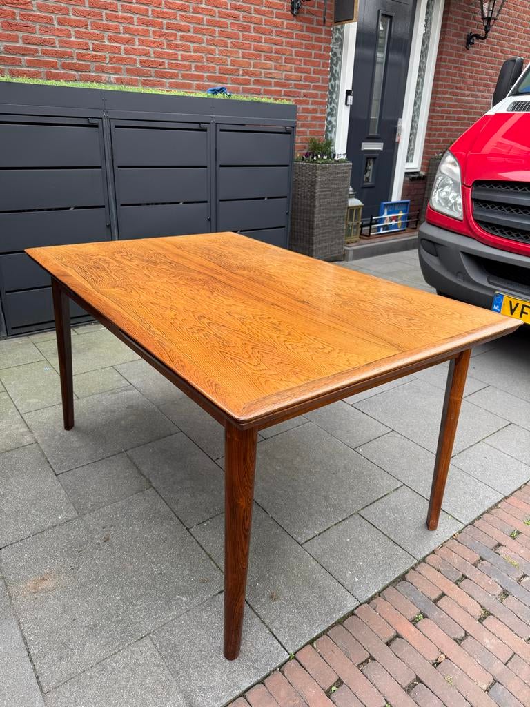Uitschuifbare ES Möbler Silkeborg eettafel in nette staat, Ophalen, 100 tot 150 cm, Eikenhout, Scandinavisch