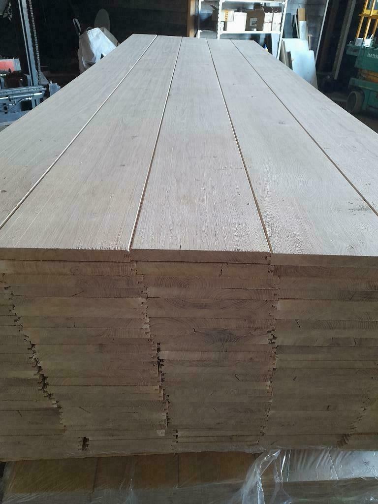 eiken vellingdelen (prachtig dakbeschot), Doe-het-zelf en Verbouw, Hout en Planken, Ophalen, Minder dan 25 mm, Eiken, Nieuw