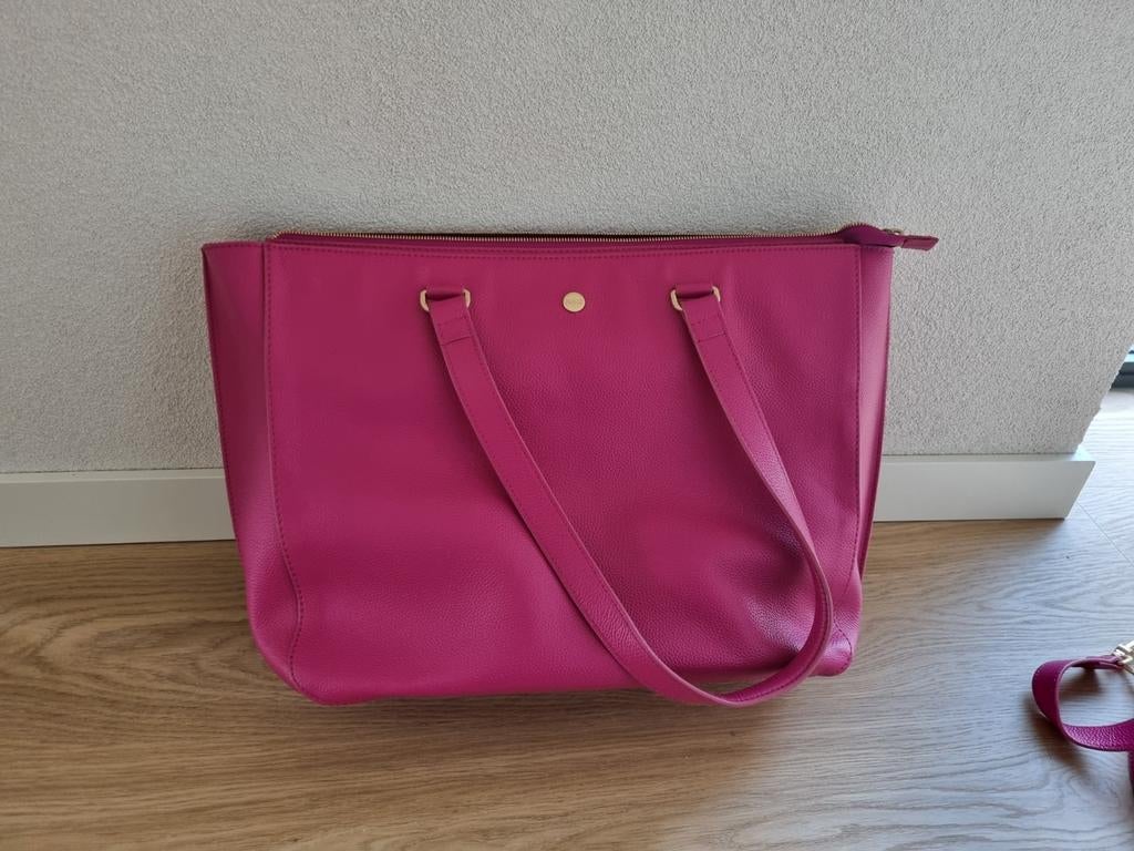 Fmme Laptoptas Fuchsia - Nieuw!, Sieraden, Tassen en Uiterlijk, Tassen | Damestassen, Ophalen of Verzenden, Nieuw, Roze, Handtas