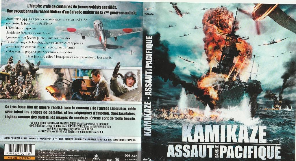 Kamikaze ( engels - frans ) blu ray, Ophalen of Verzenden, Zo goed als nieuw, Thrillers en Misdaad