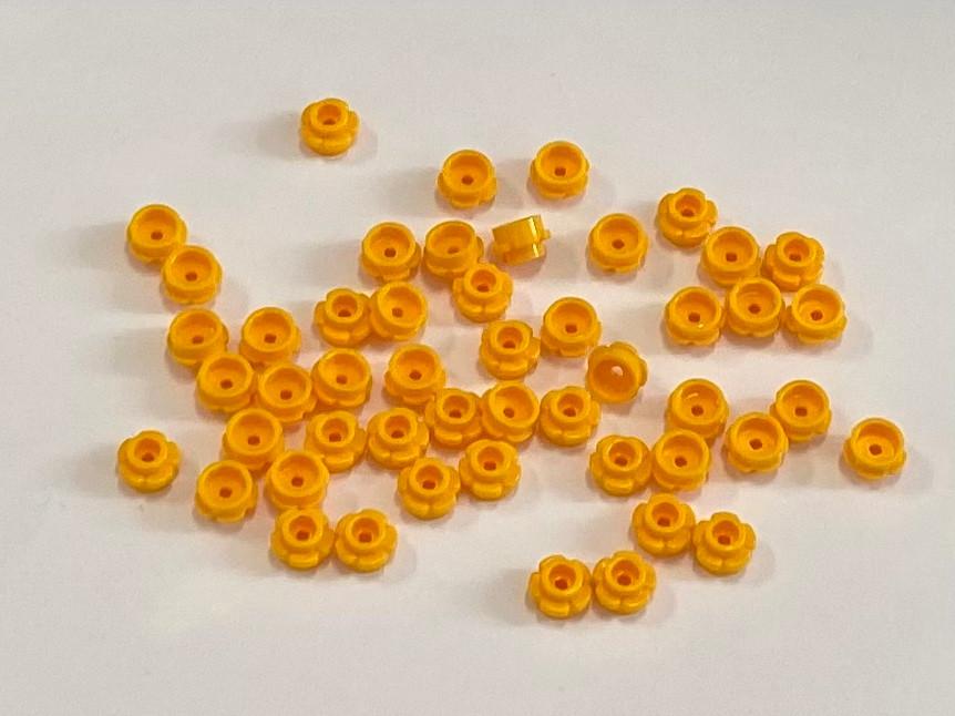 Partij Lego 50x bloemen met 5 blaadjes in diverse kleuren, Ophalen of Verzenden, Nieuw, Losse stenen, Lego