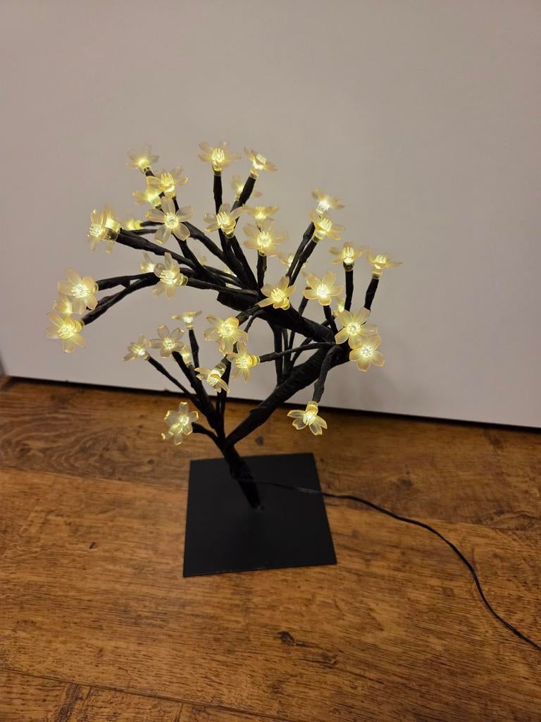 Decoratieve LED Boom Esdoorn Tafellamp, Huis en Inrichting, Lampen | Hanglampen, Gebruikt, Minder dan 50 cm, Kunststof, Metaal