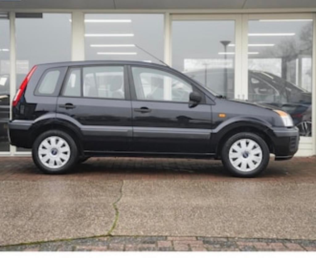 Ford Fusion 1.6 16V 2006 Zwart, Auto's, Ford, Voorwielaandrijving, 1596 cc, 100 pk, Origineel Nederlands