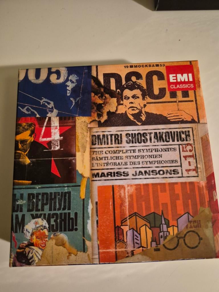 Shostakovich - Complete Symfonieën - Mariss Jansons 10cd, Cd's en Dvd's, Cd's | Klassiek, Zo goed als nieuw, Orkest of Ballet