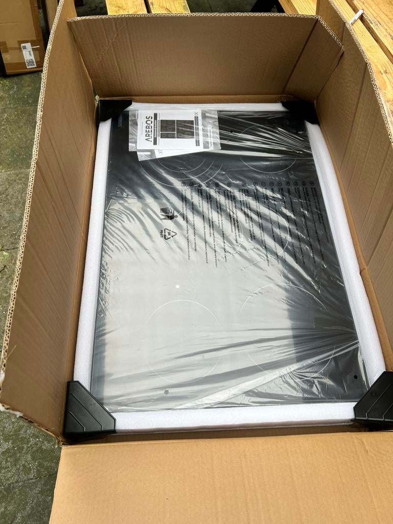 AREBOS kookplaat van glaskeramiek 5 kookzones 77cm 8700W, Witgoed en Apparatuur, Kookplaten, Ophalen of Verzenden