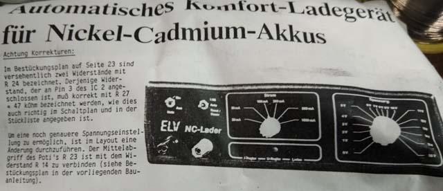 Bouwkit ELC Ni-Cd lader, Ophalen of Verzenden, Nieuw