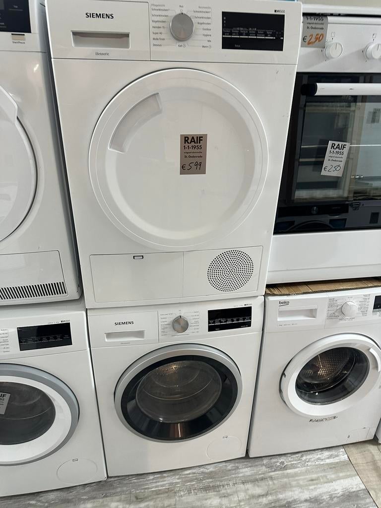 iQ500 Wasmachine, setje voorlader 9kg warmtepompen, 1200 tot 1600 toeren, Minder dan 85 cm, 8 tot 10 kg, Ophalen of Verzenden