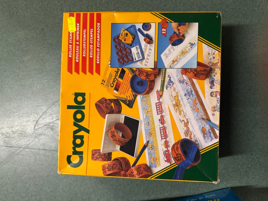 Vintage Crayola Roller Stempel Set, ., Gereedschap of Toebehoren, Ophalen of Verzenden, Zo goed als nieuw