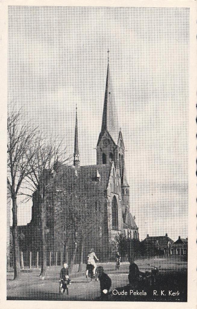 Oude Pekela    R.K.Kerk, Ophalen of Verzenden, 1920 tot 1940, Ongelopen, Groningen